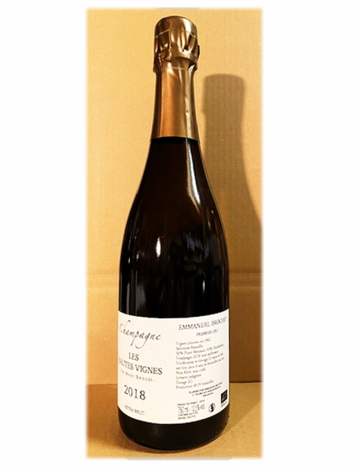 エマニュエル・ブロシェ・エクストラ・ブリュット・レ・オート・ヴィーニュ1erCru2018　★販売条件あり
